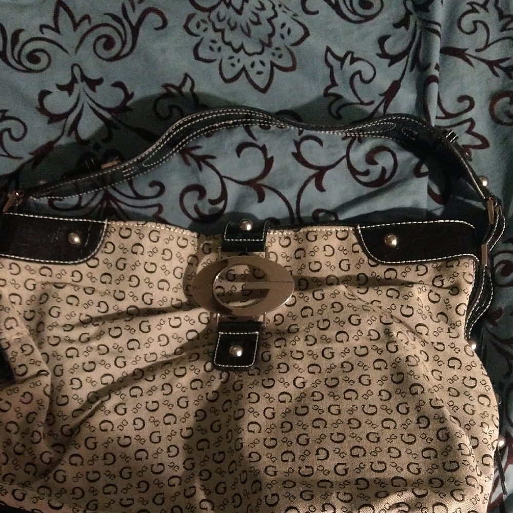 Stylish Black and Cream Women's Bag